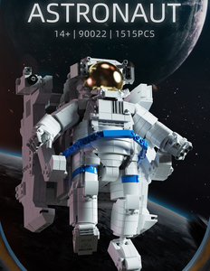 Kinderen Geschenken Ruimte Speelgoed Astronaut Speelgoed Astronaut Kerstdecoratie Levert Educatief Speelgoed <span class=keywords><strong>2</strong></span> Jaar Houten Bouwstenen - Product Image 6