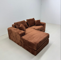 Ensemble de meubles de salon modernes sur mesure, canapé convertible en forme de L, canapé sectionnel, vente en gros, mousse compressée