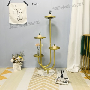 Prezzo di fabbrica supporto per piante in metallo supporto per vasi da fiori Color <span class=keywords><strong>oro</strong></span> rivestito in potenza supporto per piante in <span class=keywords><strong>oro</strong></span> per interni in metallo per esterni - Product Image 3