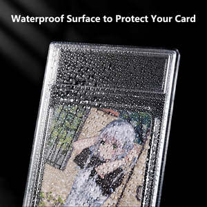 פלסטיק ברור pvc pvc אקריליק בייסבול mtg cg cg cgc מדורג התצוגה לוחות אחסון עם תווית עבור כרטיסי מסחר - Product Image 4