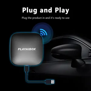 PLAYAIBOX ใหม่ในปี2023เครื่องเล่นในรถยนต์8GB + 128GB ระบบนำทาง Android ไร้สาย Carplay & Android