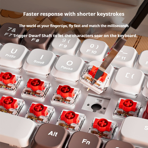 EWEADN MK68 xách tay 65% không dây cơ khí Bàn phím chơi game giao diện USB Kailh trục cơ thể tương thích với cho Windows máy tính Xách Tay PC - Product Image 3