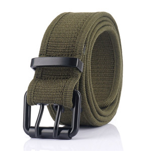 Double Pin Buckles Factory Other duty Waist sport Belt With Plastic Press Buckle Belt For Mens Manufacture Custom Belt