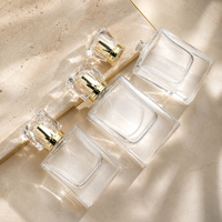Flacon en verre de 30 ml au design unique, flacon de parfum de luxe en verre de 100 ml, flacon vaporisateur de parfum vide en verre