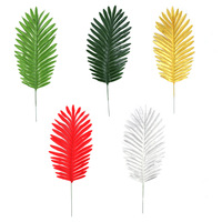 Daun Palem Areca Buatan & Daun Kelapa Emas Bunga Sutra Dekorasi Balon 30cm-100cm