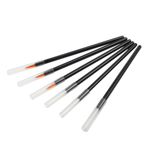 50Pcs Disposable Mini Nail Art Brushes Synthetic Hair Plastic Handle Makeup Tools for Eyeliner Lip Liner Application - Product Image 2