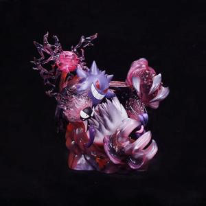 Ver brillant de la famille Gengar Evolution de Pokémon lumineux de haute qualité. GK Fantasy House Shadow Ball Statue à collectionner Ensemble de figurines - Product Image 2