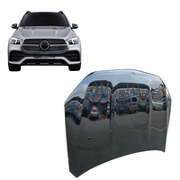 Mercedes-Benz 2020-2026 GLE W167 SUV Coupé Nouveau Capot Vertical en Acier Billet Noir à Fixation par Boulons Garantie 1 An pour Réparation