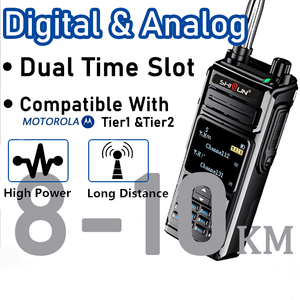 Dài khoảng cách kỹ thuật số Walkie-Talkie DMR hai cách phát thanh liên lạc không thấm nước và gồ ghề Walkie Talkie 10 Watt 400-480Mhz 3200mAh - Product Image 2