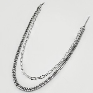 สร้อยคอคิวบันสแตนเลสสตีลแบบสองชั้น |   แฟชั่นฮิปฮอปผู้ชาย - Product Image 6