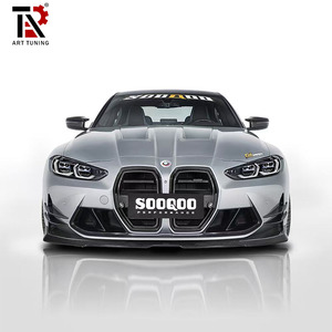 Lame de pare-chocs avant en fibre de carbone sèche style V 1 pièce et 3 pièces <span class=keywords><strong>pour</strong></span> BMW G80 M3 G82 M4 2021+ - Product Image 6
