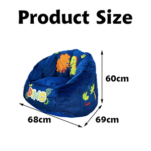 2023 vente chaude impression dinosaure enfants pouf bébé personnalisé en gros pouf chaise coussin chaise pour enfants - Product Image 4