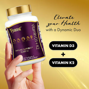 Suplemento vitamínico esencial de marca privada de alta calidad con vitamina D3 y K2, refuerza la inmunidad, mejora la salud de los huesos y los dientes, en cápsulas blandas. - Product Image 2