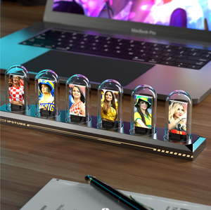 ขายร้อนคุณภาพสูง <span class=keywords><strong>Nixie</strong></span> หลอดนาฬิกาปลุกดิจิตอลนาฬิกาตั้งโต๊ะ IPS พร้อมสี RGB - Product Image 5
