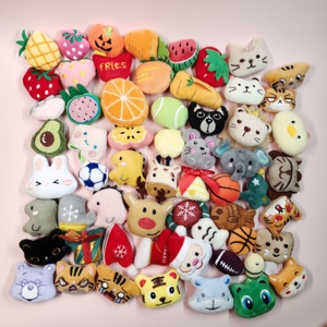 Fruit Shape Stuffed Pet Plush Catmint Toy Kitty Mint Molar Toy Cat <strong>Catnip</strong> Chew Toy Interactive Grinding Teeth Clean Pet Supplies - Product Image 1