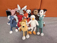 Llavero de peluche de cerdo a rayas con forro de malla, personajes de Toy Story, para aliviar el estrés