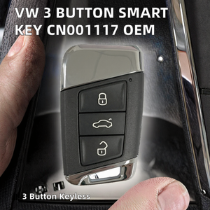 CN001117 Télécommande intelligente d'origine pour VW à 3 boutons, 434,4 MHz, puce 5C, FCC 3GD 959 725 MQB49, démarrage sans clé, plastique + métal, noir - Product Image 2