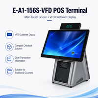 Terminal POS Táctil Capacitivo de 15.6 Pulgadas con Opciones de Impresora de 58mm y 80mm para Uso en Comercios, Restaurantes, Cajas Registradoras y Tiendas
