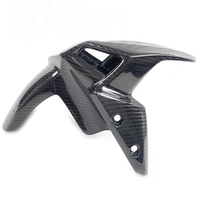 Garde-boue avant en fibre de carbone véritable Lavitin 3k, tissage sergé, pour Kawasaki Z900 2017-2026, accessoires de carénage brillant avec logo personnalisé