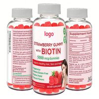 Vente en gros de suppléments pour la peau et les ongles 5000MG, multivitamines, gommes à la biotine, gommes vitaminées pour la croissance des cheveux
