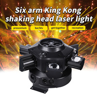 Nouveau DJ lumières 6 bras abeille yeux LED faisceau tête mobile lumière effets Laser DMX éclairage de scène pour Disco musique danse fête