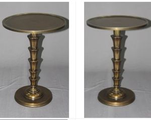 Mesas laterales de aluminio anidadas elegantes y modernas para el hogar, comedor, cocina, dormitorio, muebles de lujo para sala de estar, mesas de centro - Product Image 3