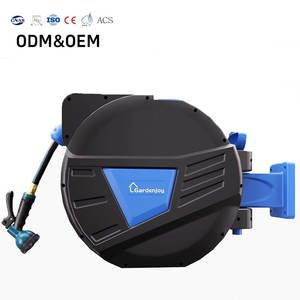 Bobine de tuyau d'arrosage murale automatique en caoutchouc certifiée CNS, anti-UV et flexible, pour l'irrigation de jardin - Offre Spéciale - Product Image 1