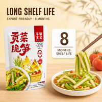 Vente en gros de pousses de bambou Gongcai du Guizhou, soupes aigres, snacks croquants marinés, emballage personnalisé, export alimentaire