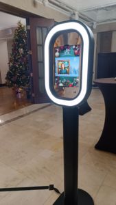 Kiosque photo portable ovale pour iPad, cabine photo Salsa pour iPad avec lumière LED RVB, cabine photo pour iPad personnalisable - Product Image 5