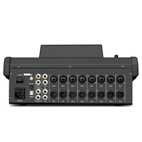Table de Mixage Audio Numérique Professionnelle MD12 12 Canaux, Console de Mixage Sonore avec Alimentation Fantôme 48V