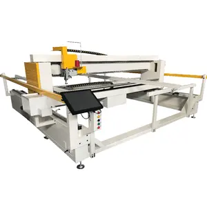 Hoge Snelheid 3800Rpm Automatische Trimmen Enkelhoofd Quiltmachine Met Volledige Servomotoren