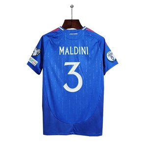24/25 Nieuwe Voetbal Shirt Italië Voetbal Jersey Gesublimeerd Custom Volwassen Mannen Kids Kits Sets <span class=keywords><strong>Uniform</strong></span> Voetbal Jersey 10 Baggio