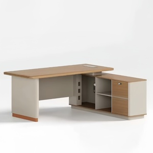 Escritorio Ejecutivo de Lujo, Moderno, de Madera, Mesa de Oficina para Jefe, Escritorio de <span class=keywords><strong>Director</strong></span> de Alta Gama con Gabinete Lateral, Muebles de Oficina Grandes para CEO - Product Image 5