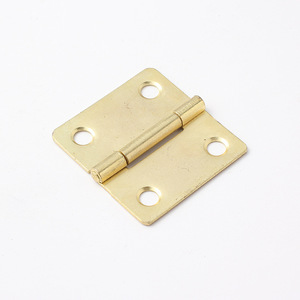 Furniture Hinge 1.5 Inch Wide Rounded Corner Metal Surface Mount Durable Retro Style - Product Image 1