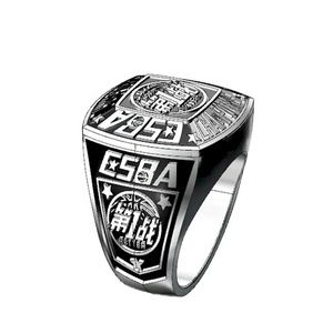 Personnalisé de haute qualité alliage hommes bijoux de <span class=keywords><strong>mode</strong></span> <span class=keywords><strong>2022</strong></span> ESBA chinois jeunesse <span class=keywords><strong>basket</strong></span>-ball championnat anneau pour cadeau ou fête - Product Image 5
