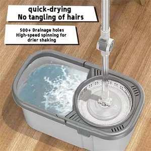 Bestselling Quick Drying Hand Free Washing Mop Dirty Water Separation Bucket 360 Floor Cleaning Rotating Mop With Bucket