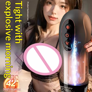 Copa de Masturbación Masculina Totalmente Automática, Resistente al Agua IPX6, con 10 Frecuencias de Vibración y Calentamiento, Simulación de Shikoku, para Adultos - Product Image 5