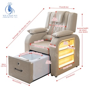 Sillas de Pedicura y Manicura para Salón de Belleza, Personalizadas de Fábrica, sin Plomería, con Tazón para Spa de Pies - Product Image 6