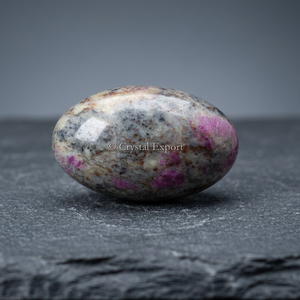 Pierre de guérison Feng Shui Shiva Lingam en agate, taille ovale, artisanale, Gujarat, 25-35mm - Product Image 3