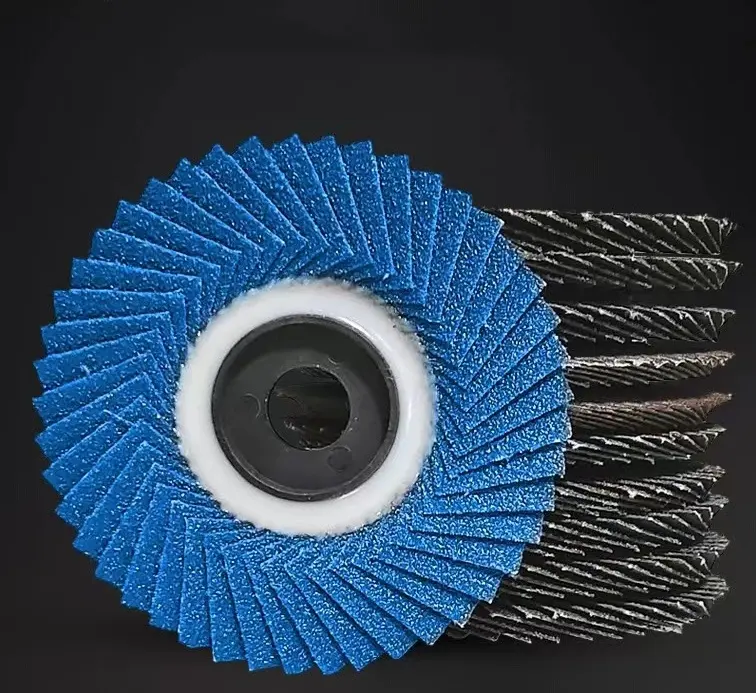 Fábrica al por mayor estilo de Corea flor radial flexible discos de aleta abrasiva 100mm grano 40 60 80 Zirconia alúmina plato coreano Radial