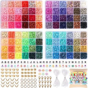 <b>Polymer</b> Clay Bead Set 6mm 48 Colors DIY Jewelry Accessories Bracelet Making Material Spacers Findings Craft Kit - Product Image 5