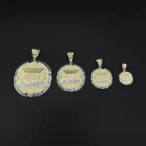 Duyizhao Novo Estilo Dos Homens Apóstolos Última Ceia Charme Pingente para Colar de Diamante 14K Ouro Branco Jóias Presentes do Dia dos Pais