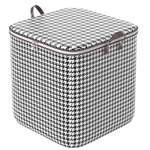 110L Modern Rectangle Bamboo Storage <strong>Box</strong> for Bedroom Quilt and Clothes Foldable <strong>Wardrobe</strong> Blanket Organizer for Home or Car - Product Image 6