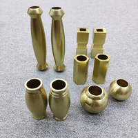 Colliers de fixation ronds LD-Metal 5/8 po noirs et dorés pour balustres, balustrades, rampes intérieures et décoration d'escaliers