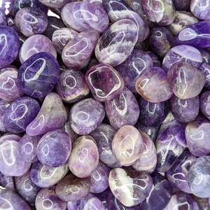 Vente en gros Agate de haute qualité faite à la main Pierre précieuse Améthyste Pierre dégringolée polie Cristal d'amour naturel Pierre semi-précieuse Artisanat - Product Image 2