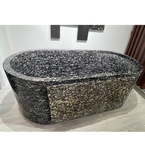 Salle de bains autoportante en marbre blanc de Carrare Surround de <span class=keywords><strong>baignoire</strong></span> - Product Image 4