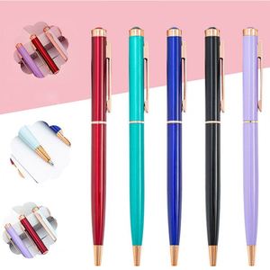 Wholesale Multi-Color Top Diamond Twist Metal Ballpoint <b>Pen</b> With Novel Business Custom Personal Logo Printed for Office Gift - Product Image 3
