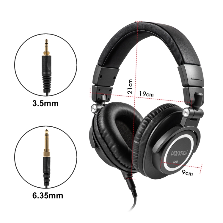 Yanmai D98 Professional Recording Monitor Headphone - Ergonomic