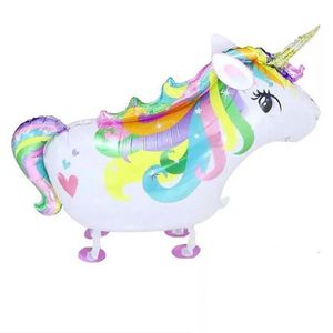 Nuevo diseño de globos para mascotas que caminan dinosaurio pájaros ovejas pollo unicornio Navidad Santa Animal globos de papel de aluminio para Halloween Pascua - Product Image 2