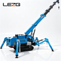 Grue araignée pour l'installation de maisons préfabriquées, capacité de levage de 2 tonnes à 6 tonnes, rayon de levage flexible pour bâtiments modulaires